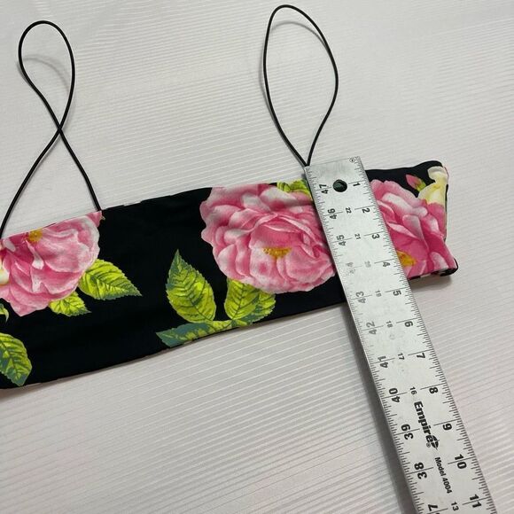 AFRM Floral Bikini Top Size Large New - Picture 4 of 6
